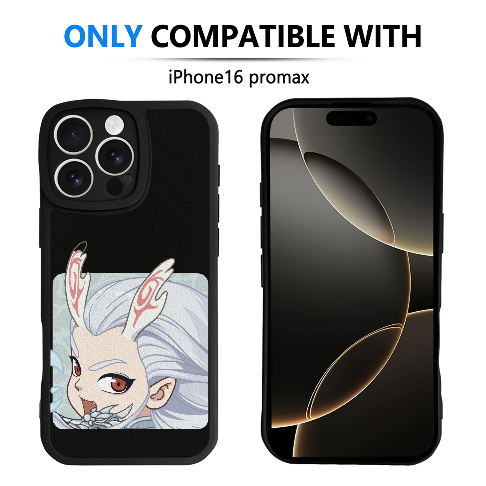 （画像用） Ne Zha 2 ナタ 魔童の大暴れ 【iPhone 16シリーズ対応】シリコンスマホケース（レザー調） 材質：シリコン